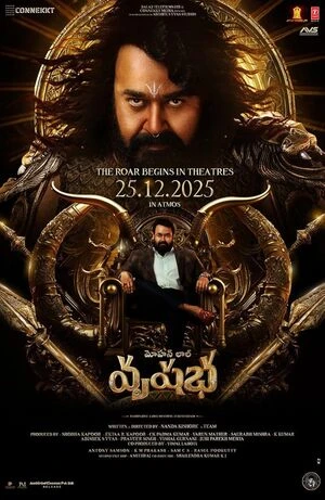 Vrusshabha 2025 Hindi Audio HD Poster Download - filmyfly
